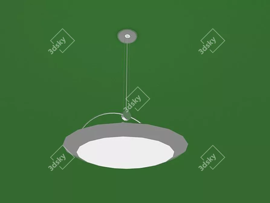 Elegant Ceiling Chandelier 3D model image 1