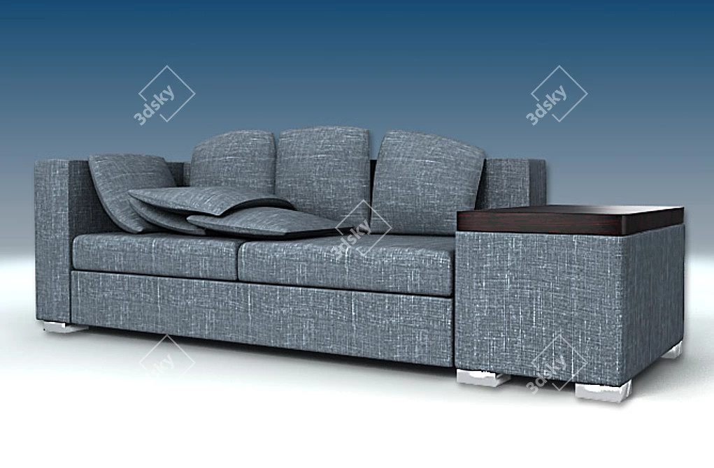 Nova N10 Sofa: Stylish Comfort 3D model image 1