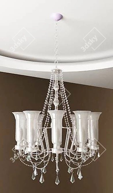 Elegant Chandelier 3D model image 1