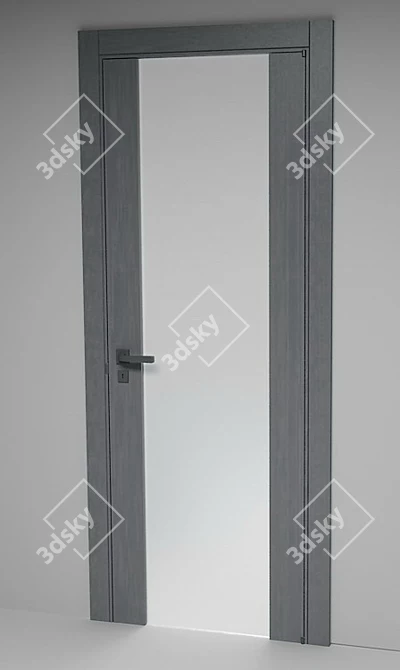Elegant Door. Material Included. 3D model image 1