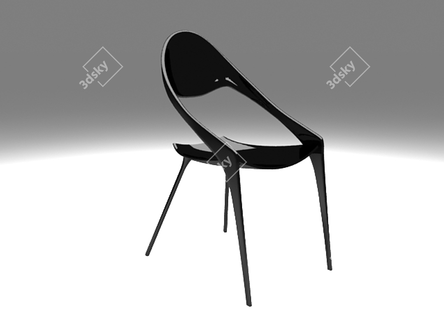 Modern Ergonomic Chair | Adjustable Height 3D model image 1