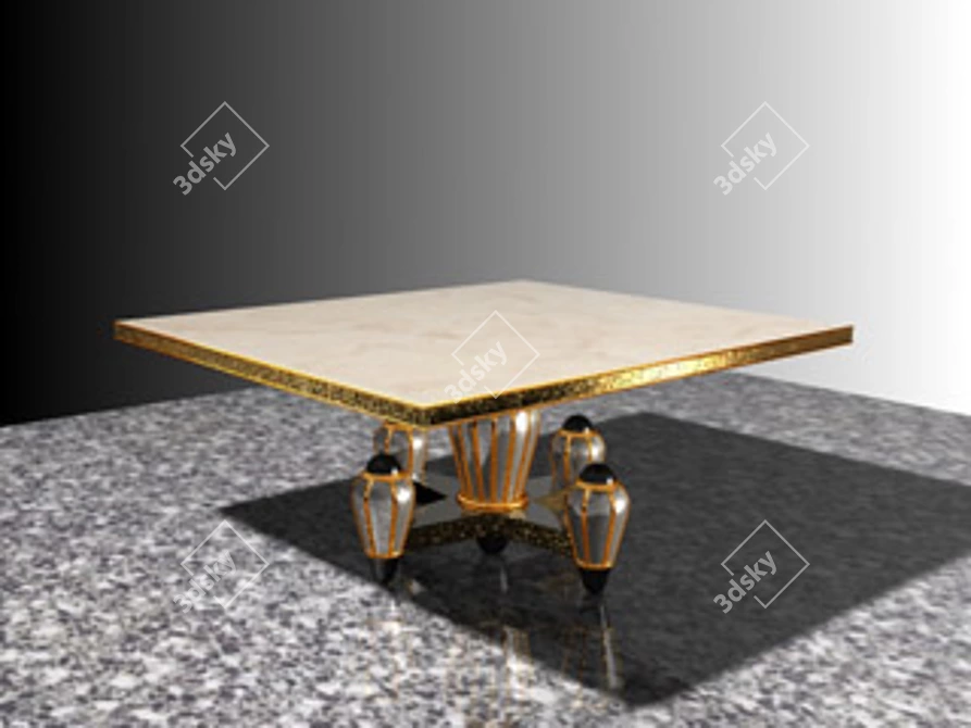 Max9 Matte Standard Table 3D model image 1