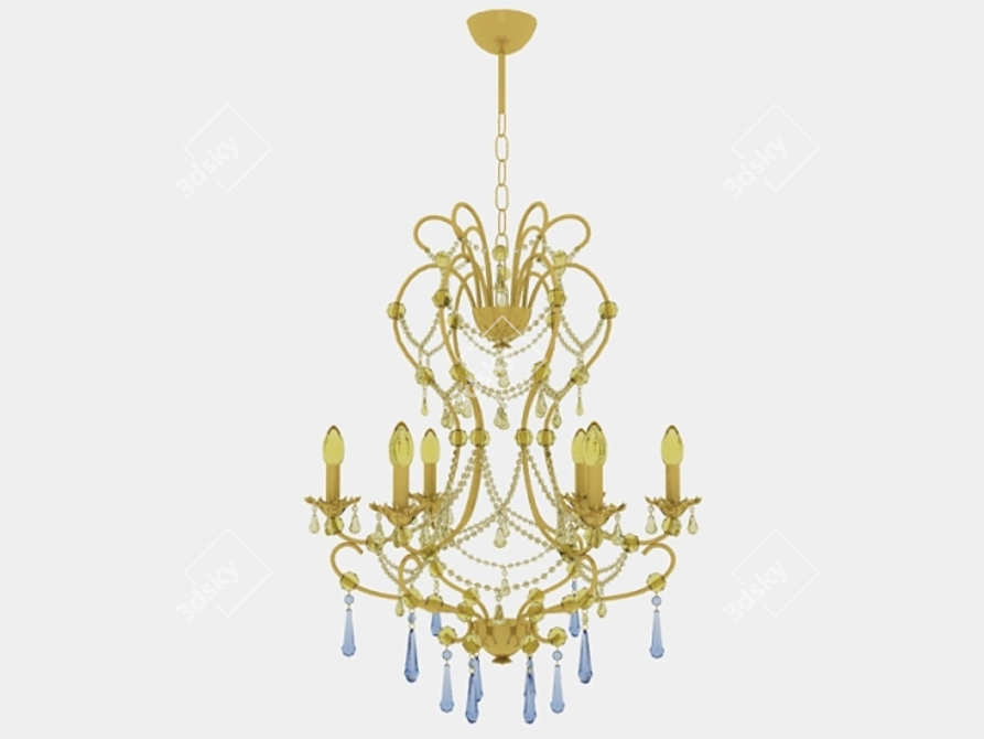 Polygons Light Fixture 3D model image 1
