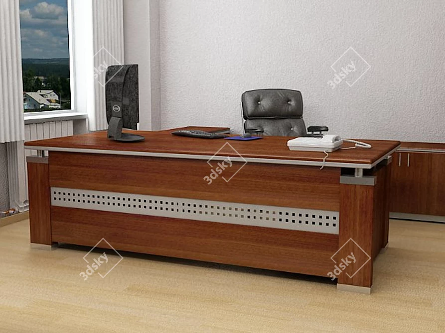 Felix's Modelled Executive Table 3D model image 1