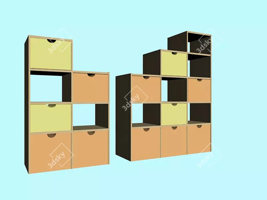 Multiple Size Child Racks 3D model image 1