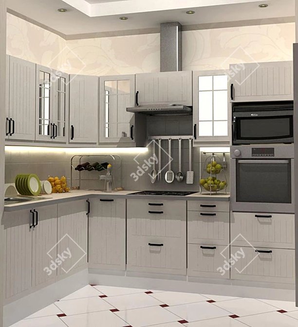 Ikea Cuisine: Deluxe Black Stot 3D model image 1