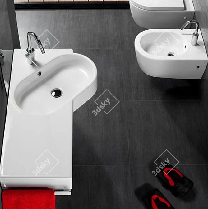 Hatria Youd Area Sink 3D model image 1