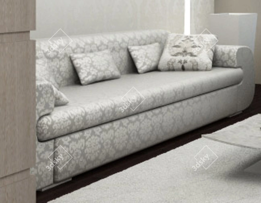 Minimalist Sofa - Capital Collection 3D model image 1