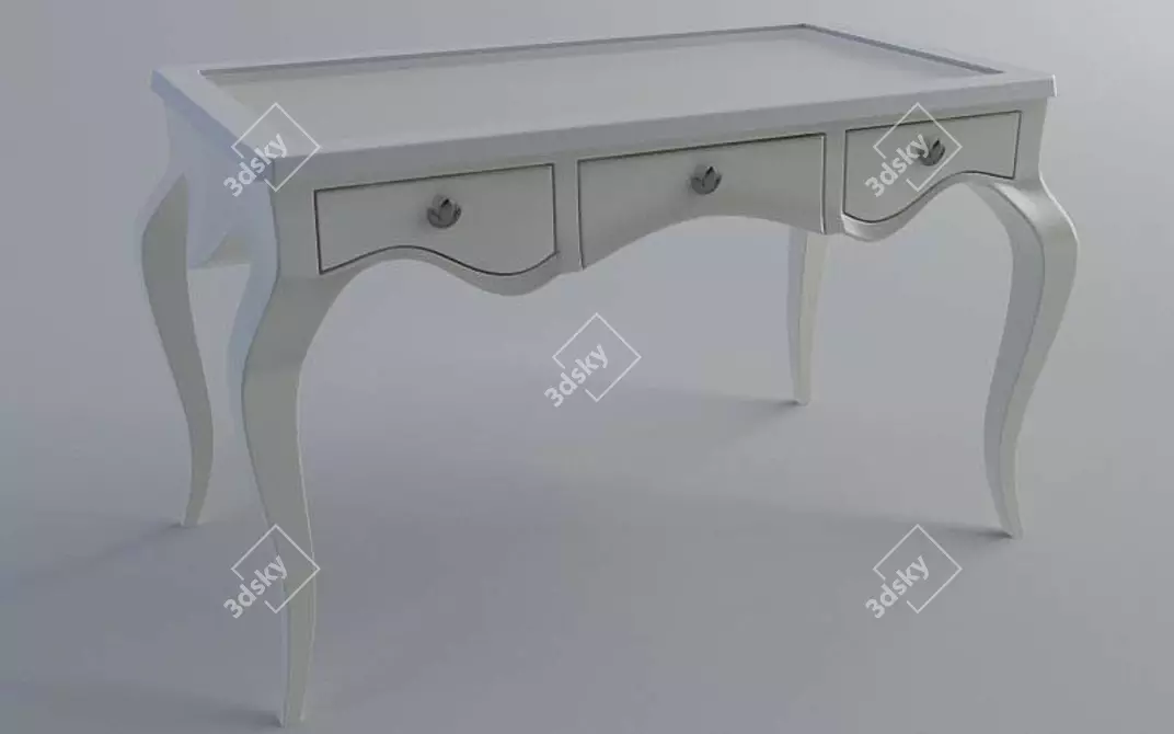 Title: Elegant POEMA Desk

Description: Classic POEMA desk with elegant design and reliable craftsmanship. Perfect for any office or study space. 3D model image 1