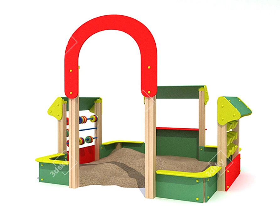 Playful Paradise Sandbox 3D model image 1