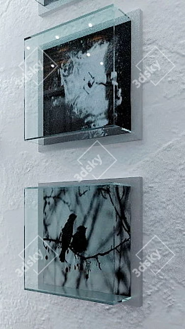 Glass Painting Design 3D model image 1