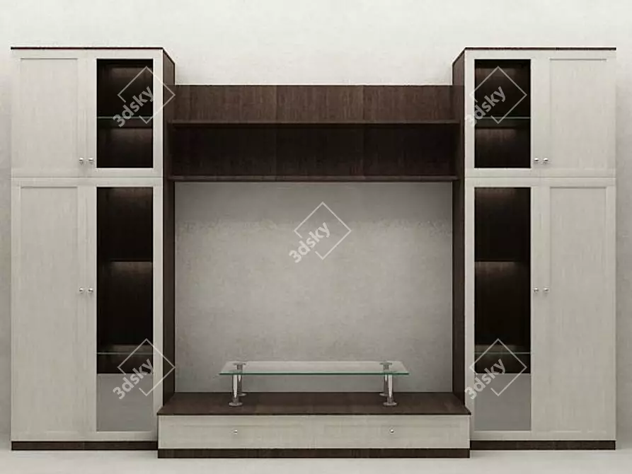 Luxury Lapis Lazuli Living Room 3D model image 1