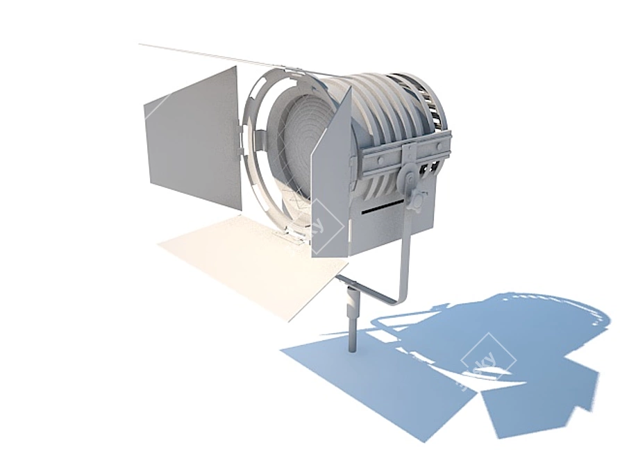 Sleek Soffit with Adjustable Shades 3D model image 1