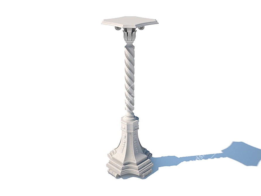 Title: Stacked Column Stand 3D model image 1