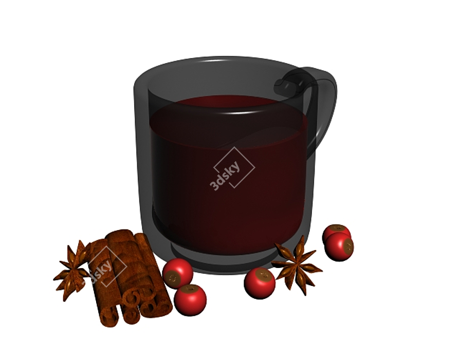 Berry Cup 3D model image 1