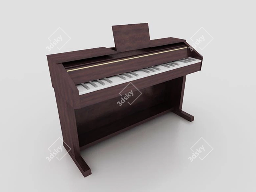 

Piano Forte: Exquisite Design & Superior Craftsmanship 3D model image 1