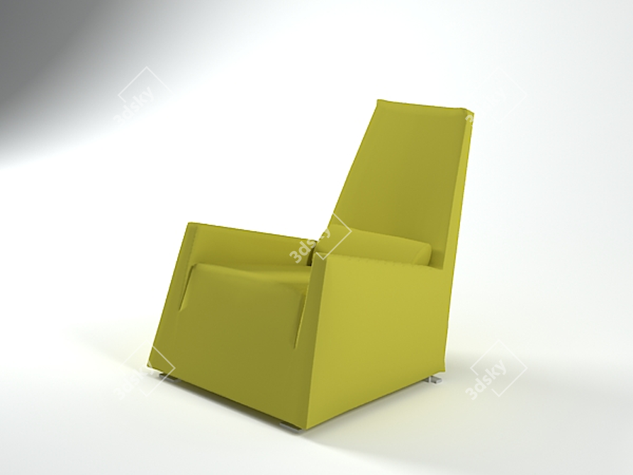 Elegant Jun@Jil Armchair 3D model image 1