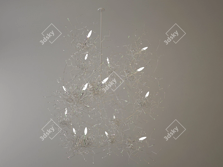 Luxury Crystal Chandelier 3D model image 1