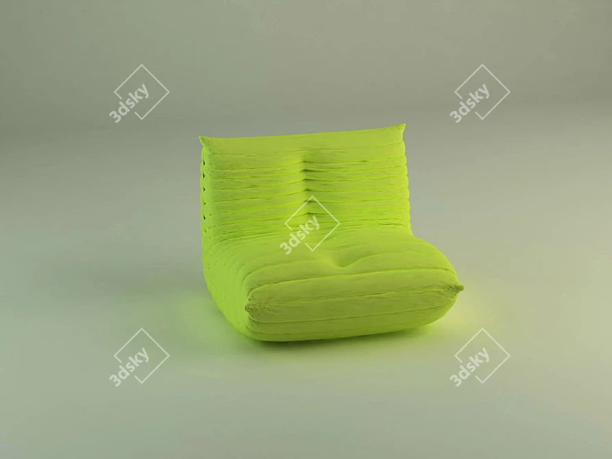 Elegant Togo Armchair by Ligne Roset 3D model image 1