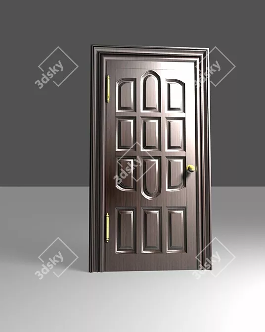Optimized Frame Door 3D model image 1