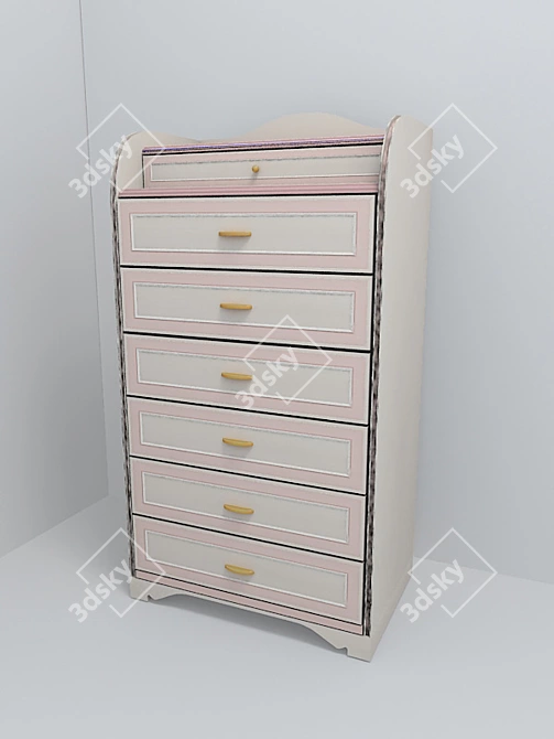 Elegant Ferretti Commode 3D model image 1