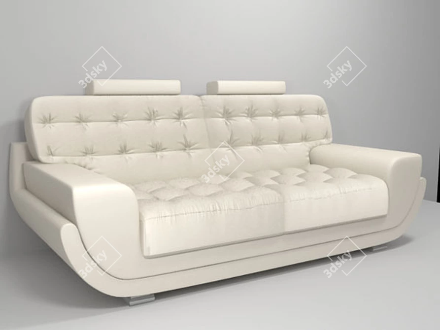 Naples Chic Sofa 3D model image 1