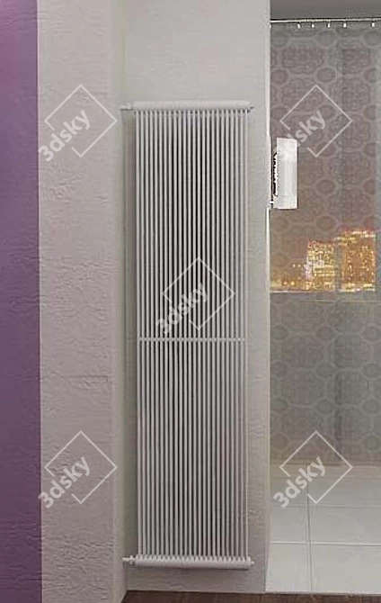 Heat Flow Radiator Tube 3D model image 1