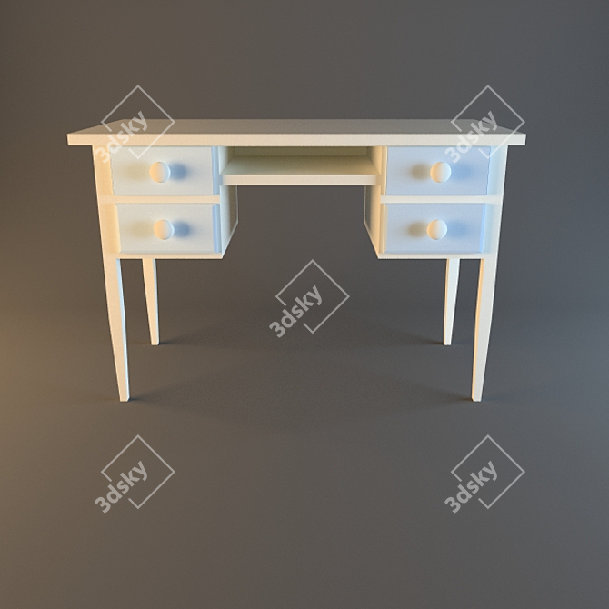 Title: Provence Halley Kids Desk 3D model image 1