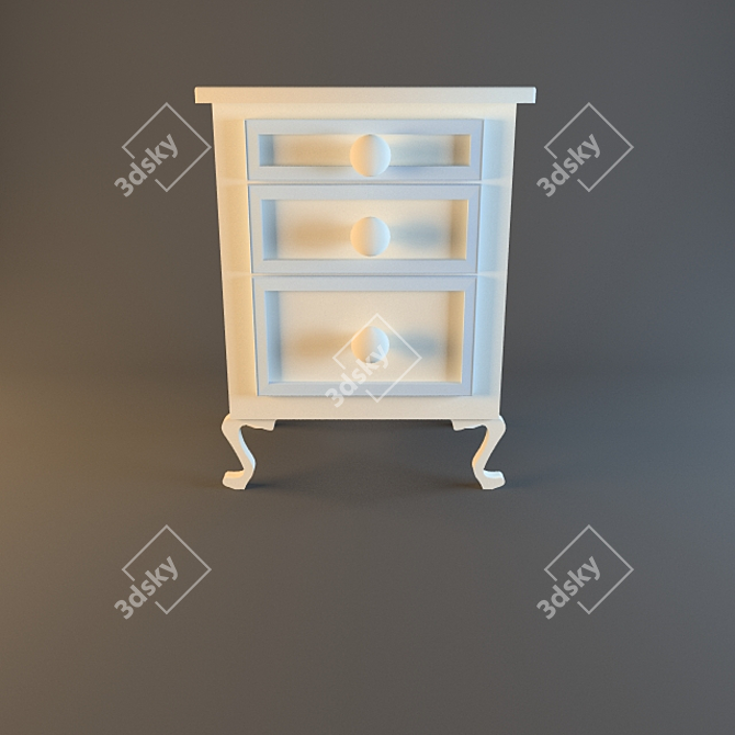 Halley Provence 2-Section Tumb 3D model image 1