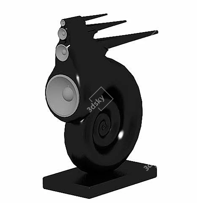 Nautilus B&W Floor Speaker 3D model image 1