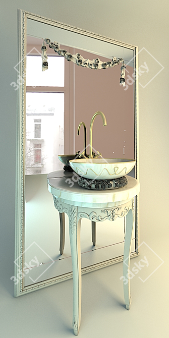 Fermino Savio: Customizable Console 3D model image 1