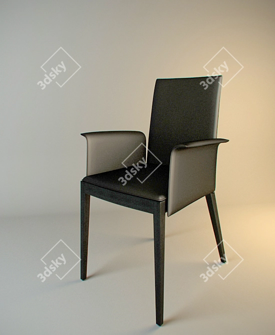 Elegant Potocco 766PX Chair 3D model image 1