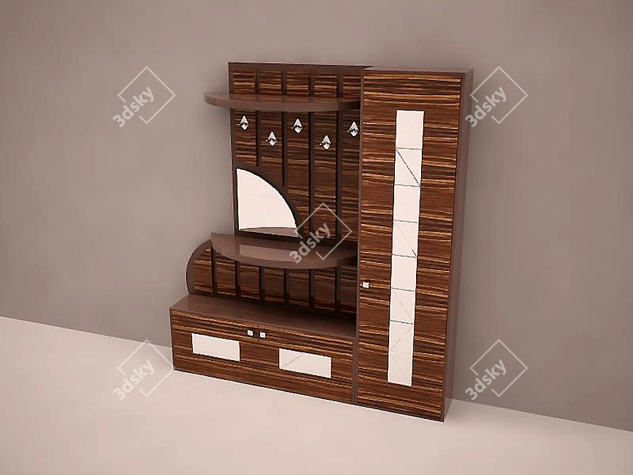 Hallway Shelf: Custom Design for Your Country Home 3D model image 1