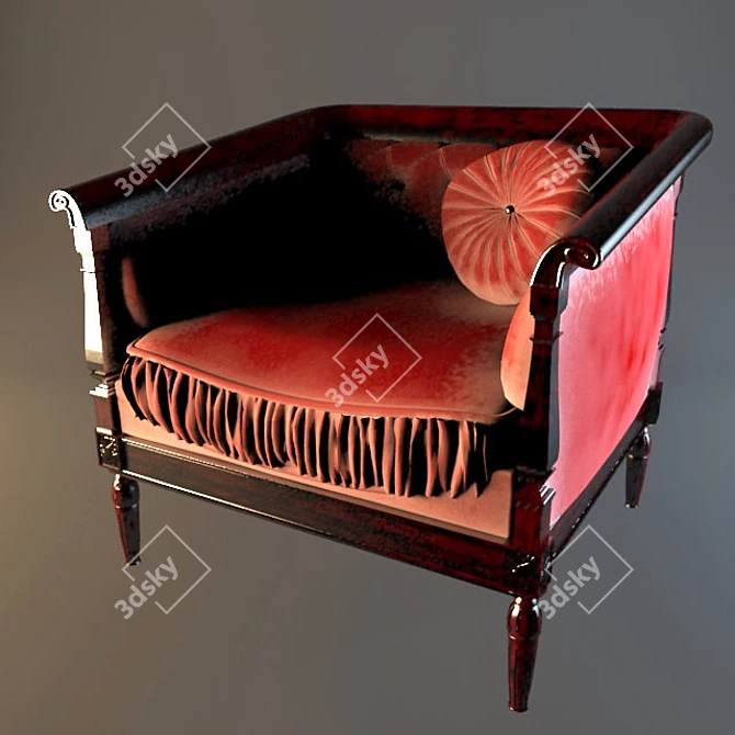 Title: Premium AutoRAR Recliner 3D model image 1