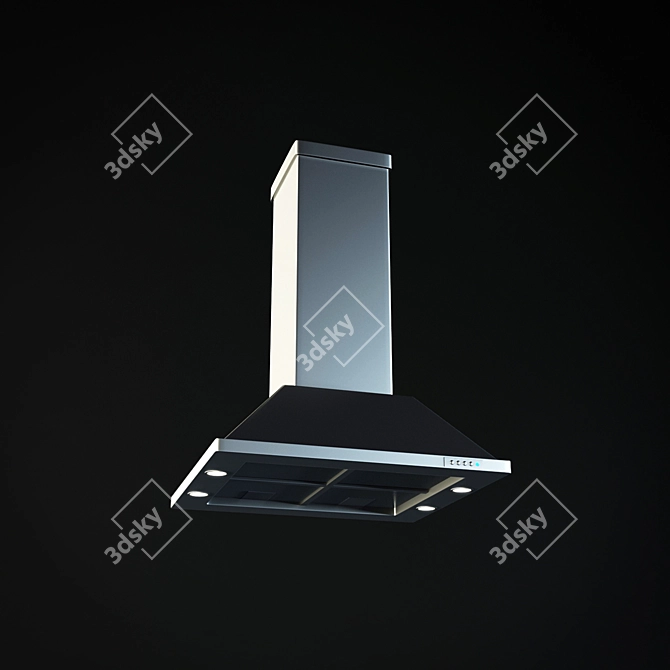 SleekVent Kitchen Hood 3D model image 1