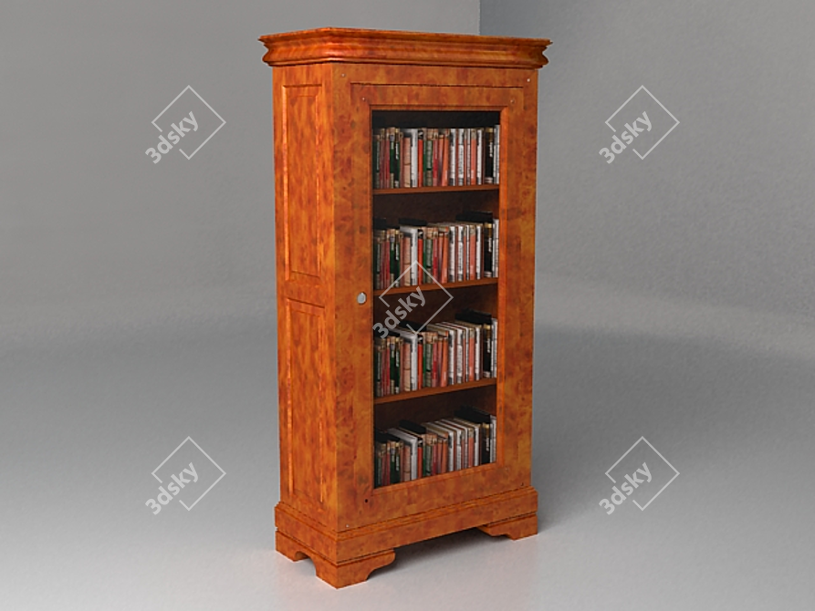 Louis Philippe Alcove Cupboard 3D model image 1