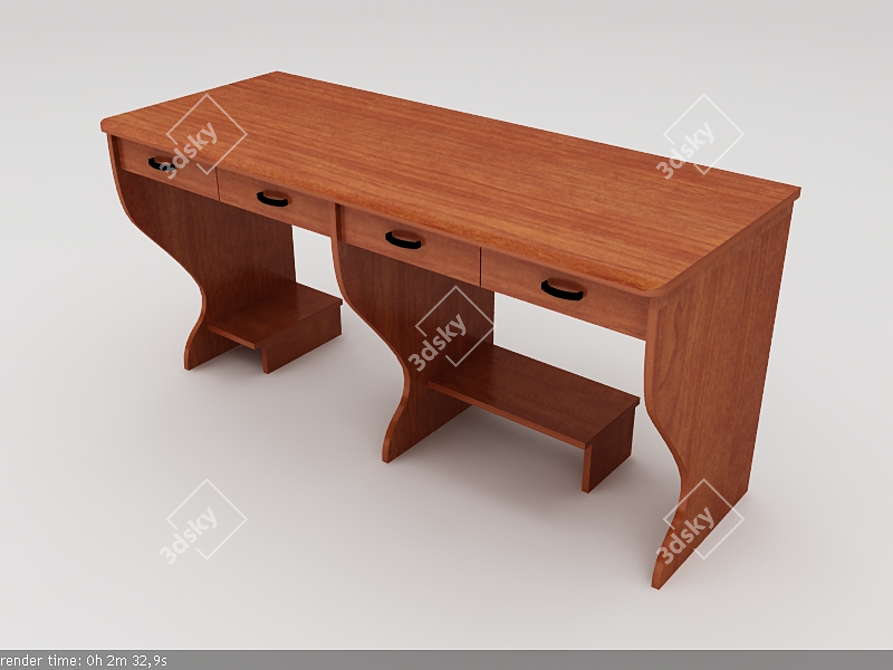 3D Comp Table with Vray 3D model image 1