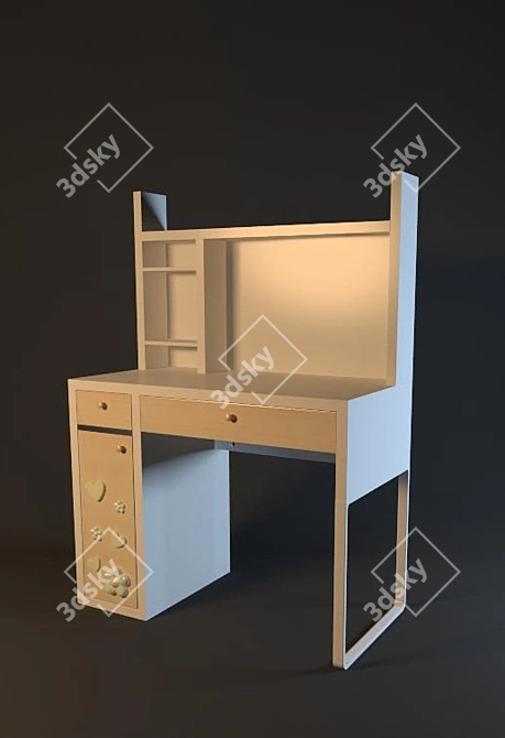 Mikke Kids Seat: Inspired by IKEA 3D model image 1