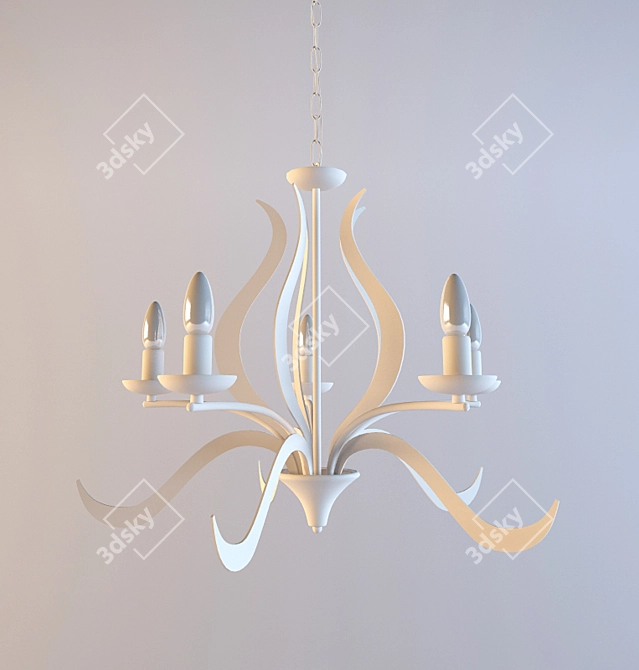 Elegant Array Chandelier 3D model image 1
