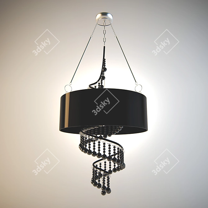 Elegant Venetian Chandelier 3D model image 1