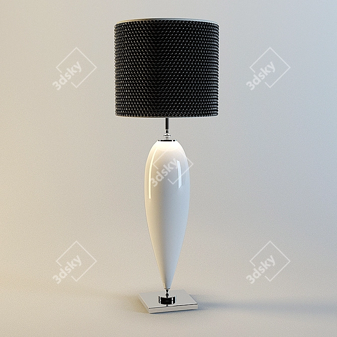 Elegant Vintage Floor Lamp 3D model image 1