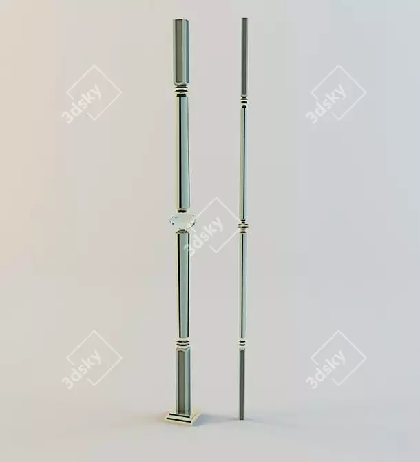 Parisian Grand Forge Balusters 3D model image 1