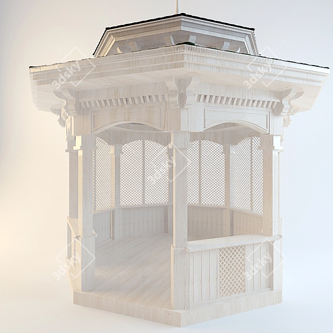 Outdoor Oasis Gazebo 3D model image 1