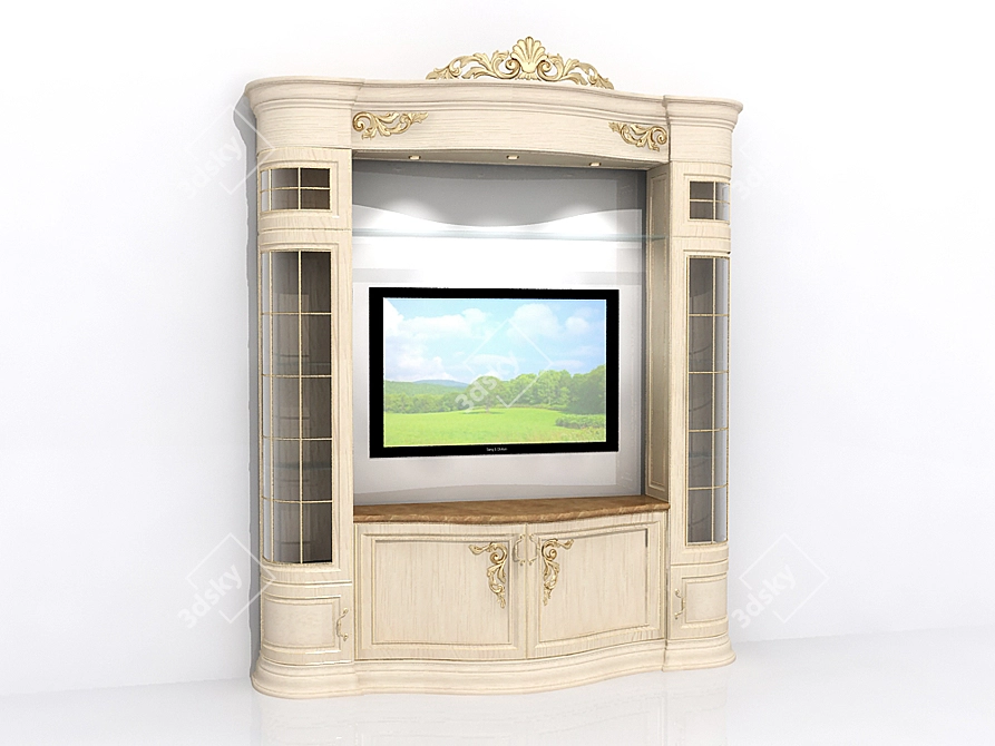 Classic TV Hill 3D model image 1