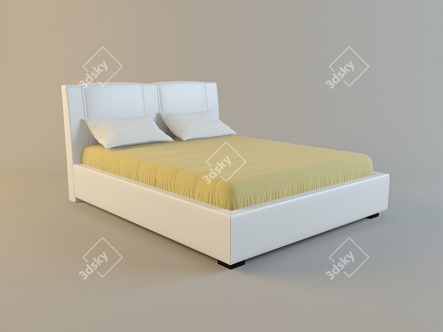 Lithuanian Leather Bed 3D model image 1
