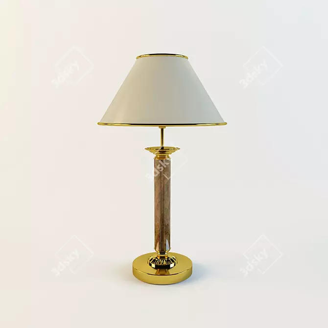 Classic Textured Floor Lamp 3D model image 1