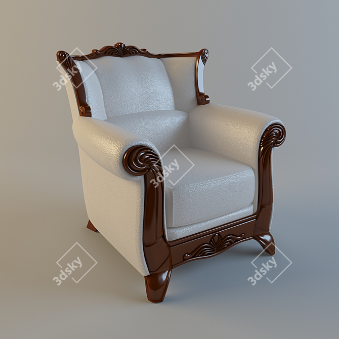 Regal Napoleon Armchair 3D model image 1