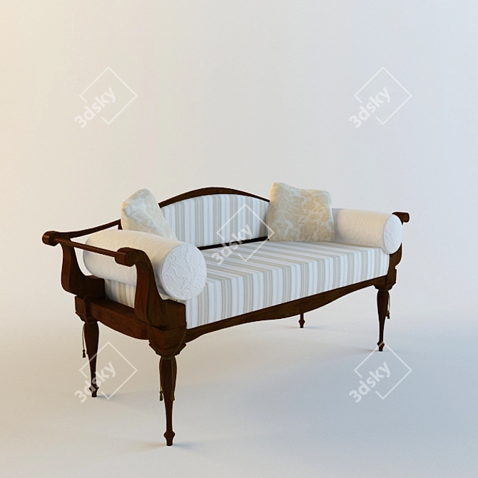 Flor3 Bench by Kavelio 3D model image 1