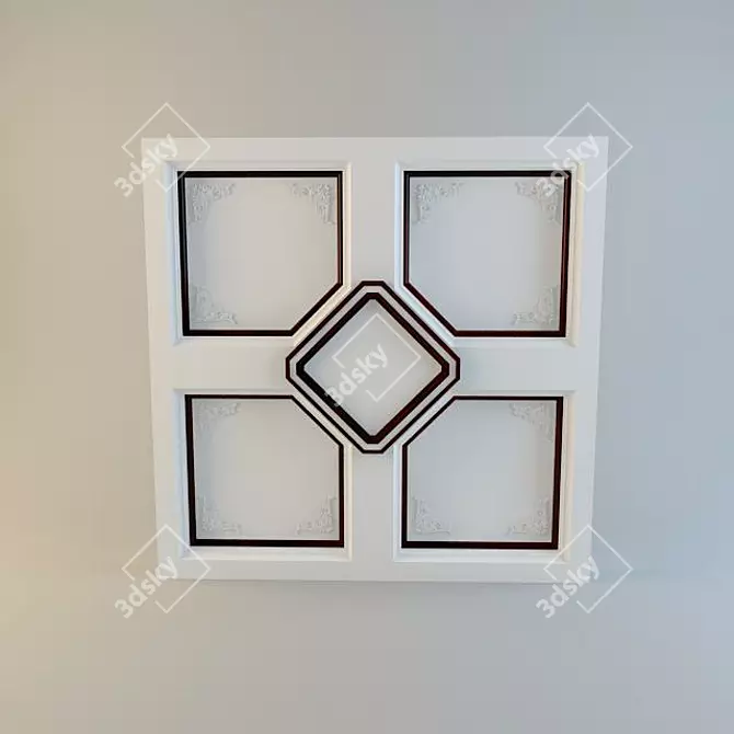 Classic Caisson Ceiling Model 3D model image 1