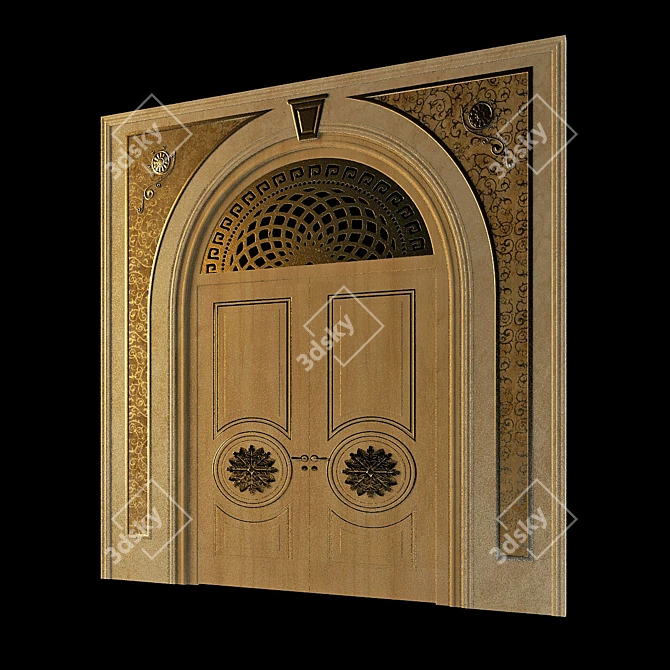 Timeless Entrance Gate 3D model image 1